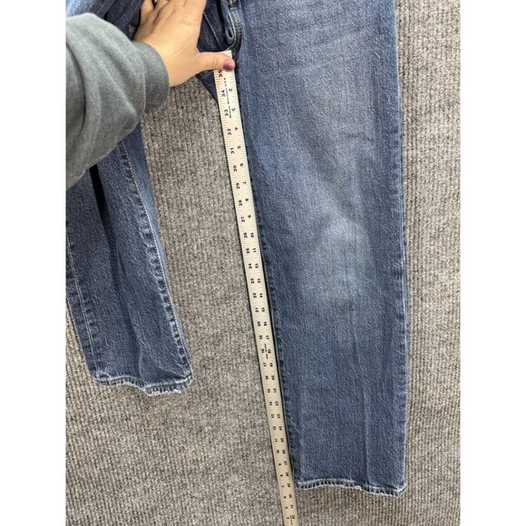 Levis Ribcage Straight Ankle Jeans Womens 27x29 Blue Button Fly High Rise Denim - Picture 10 of 12